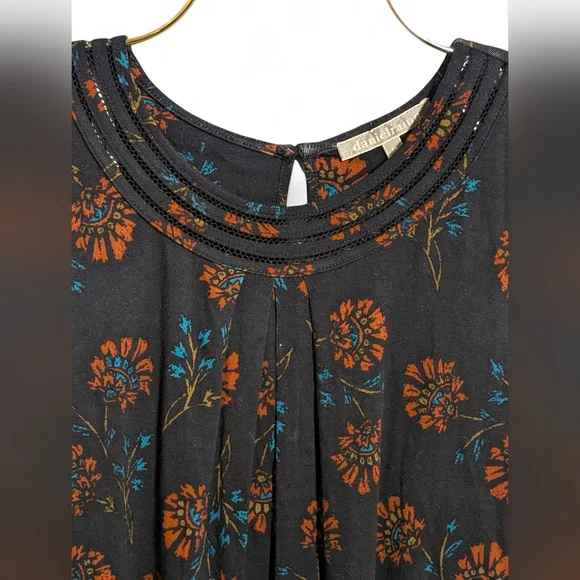 ​🌼 Daniel Rainn Floral Print Knit Tunic Top (PS) Boho Floral Petite💙 - Picture 3 of 8